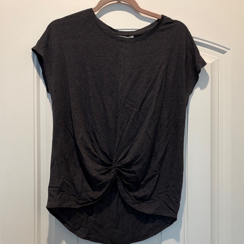 Lou & Grey Charcoal Knotted Tee